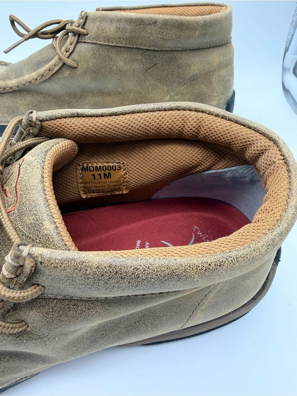 Men's Suede Chukka Moccasin Boots - Brown Size 10